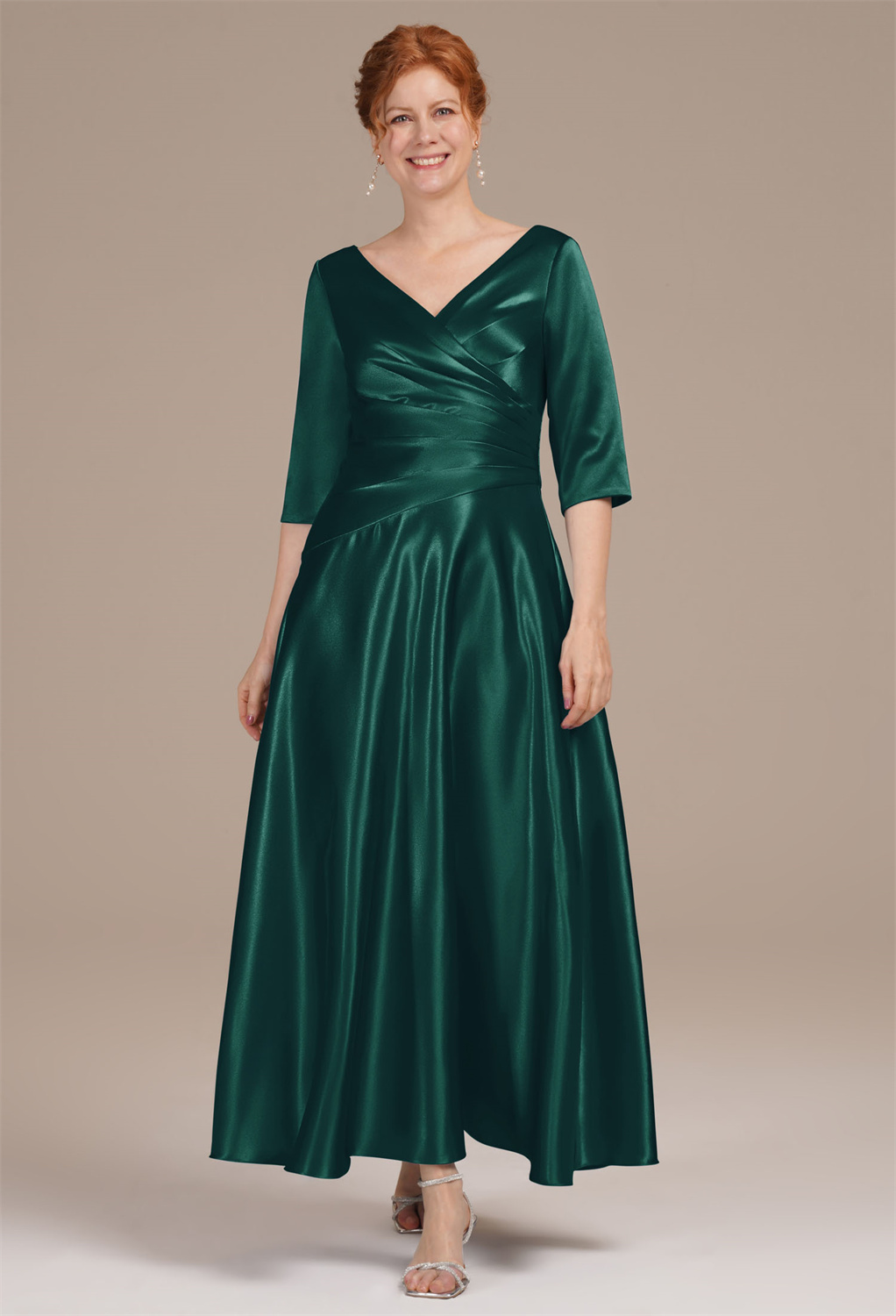 AW Psaltery Hunter Green  Mother of the Bride Dresses